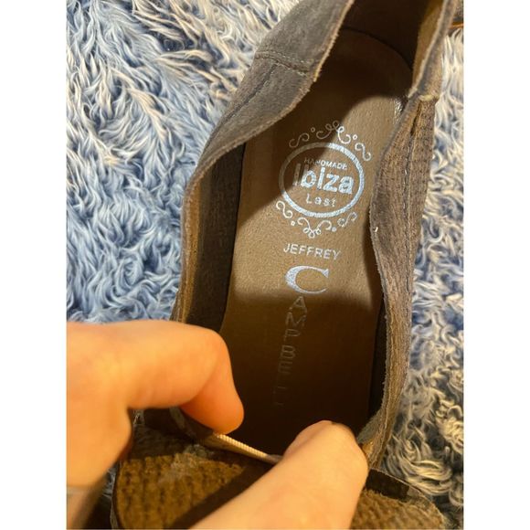 Jeffrey Campbell Ibiza Cap Toe Taupe Suede Loafers Barkley Shoes, Sz 7, MP $165 - Picture 6 of 10